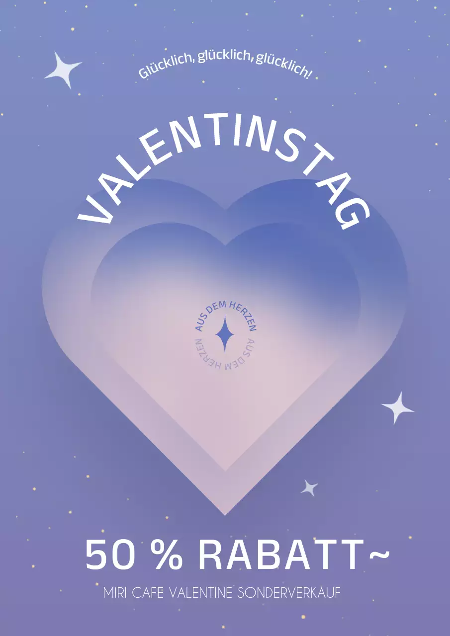 Valentinstags-Sonderverkauf mit lila Herzschloss-Konzept