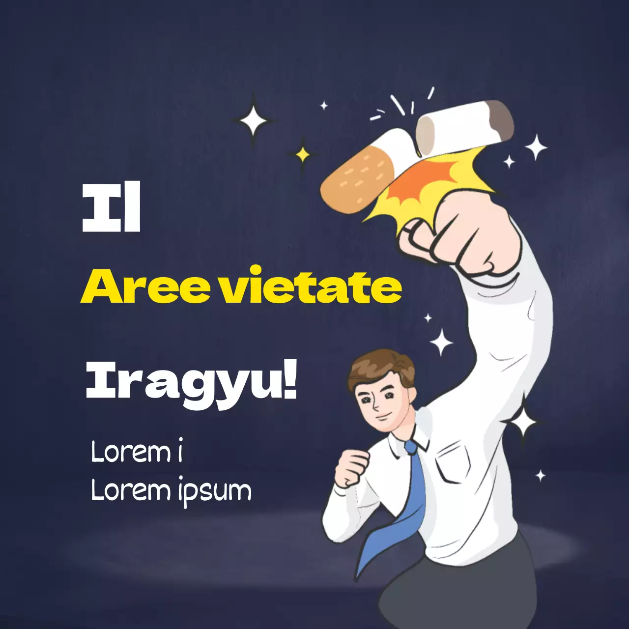 Illustrazione del personaggio della Marina Militare Avviso di divieto di fumo