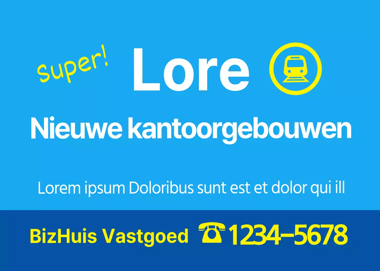 Bevorder schone, blauwe, leesbare eigendommen