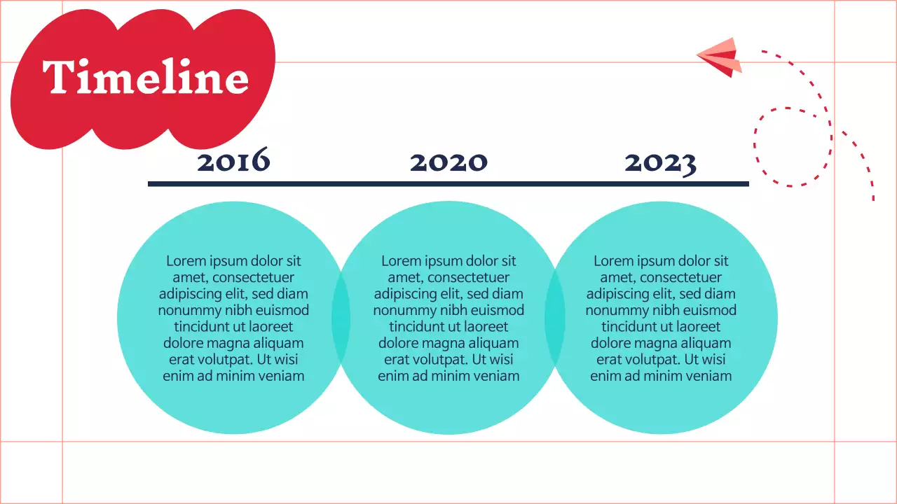 Trendy red and mint marketing minutes report