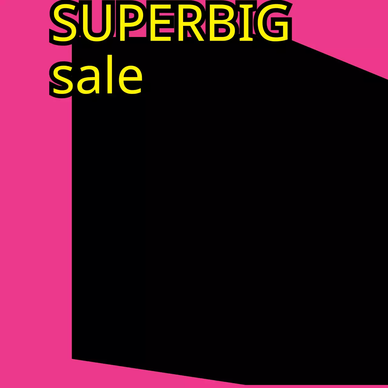 Pink Bold Sale Promotion Banner
