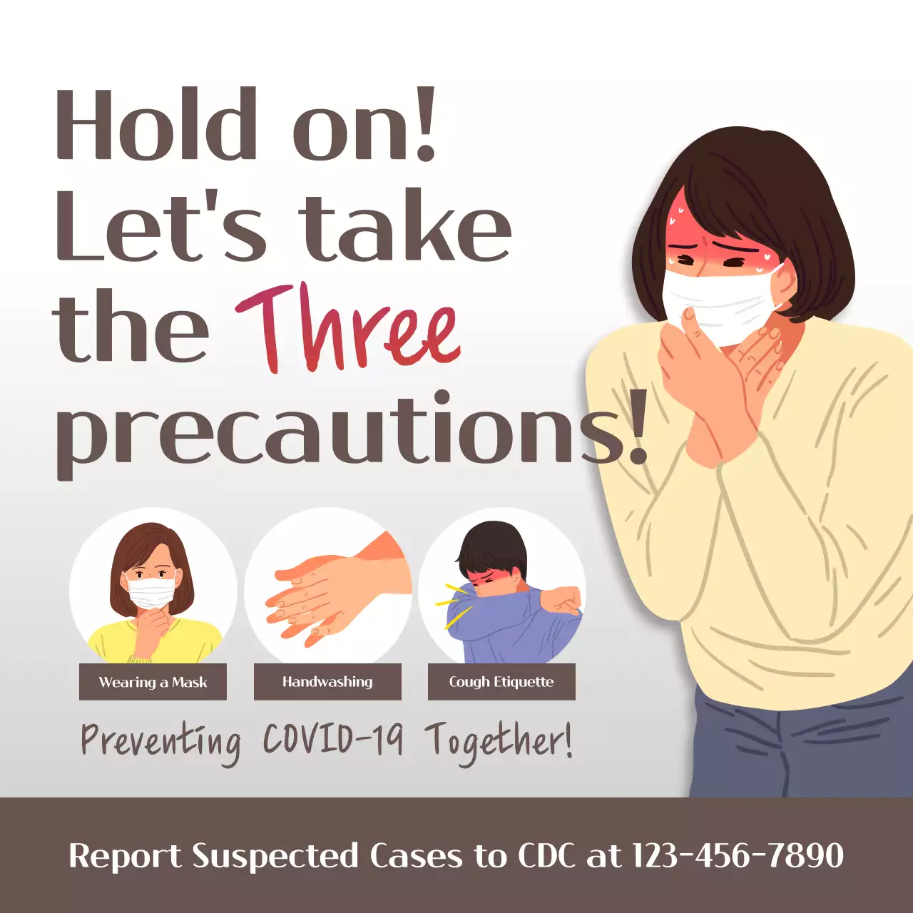 Teal Simple Covid-19 Announcement Instagram Post