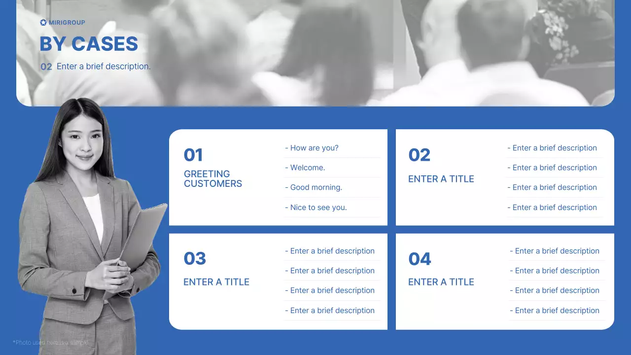 Blue Professional Training Manual Presentation