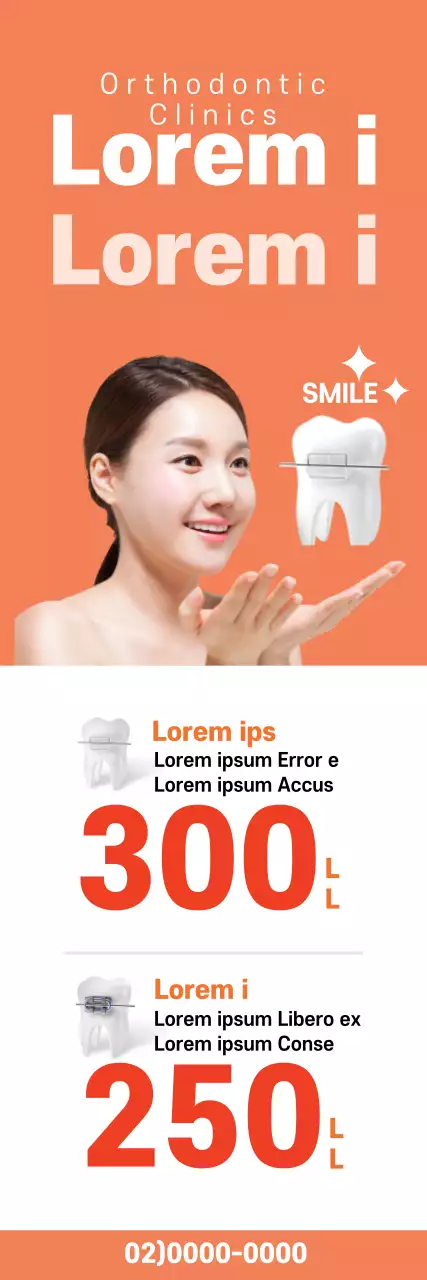 Banner promocional Orange Modern Orthodontics