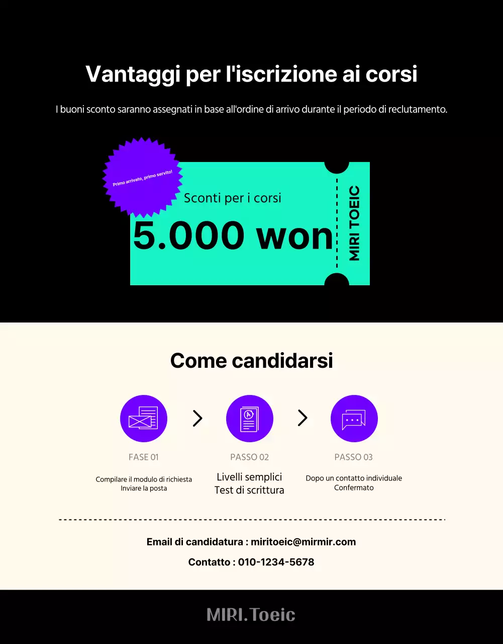 Unisciti al team di studio TOEIC di tendenza blu e menta