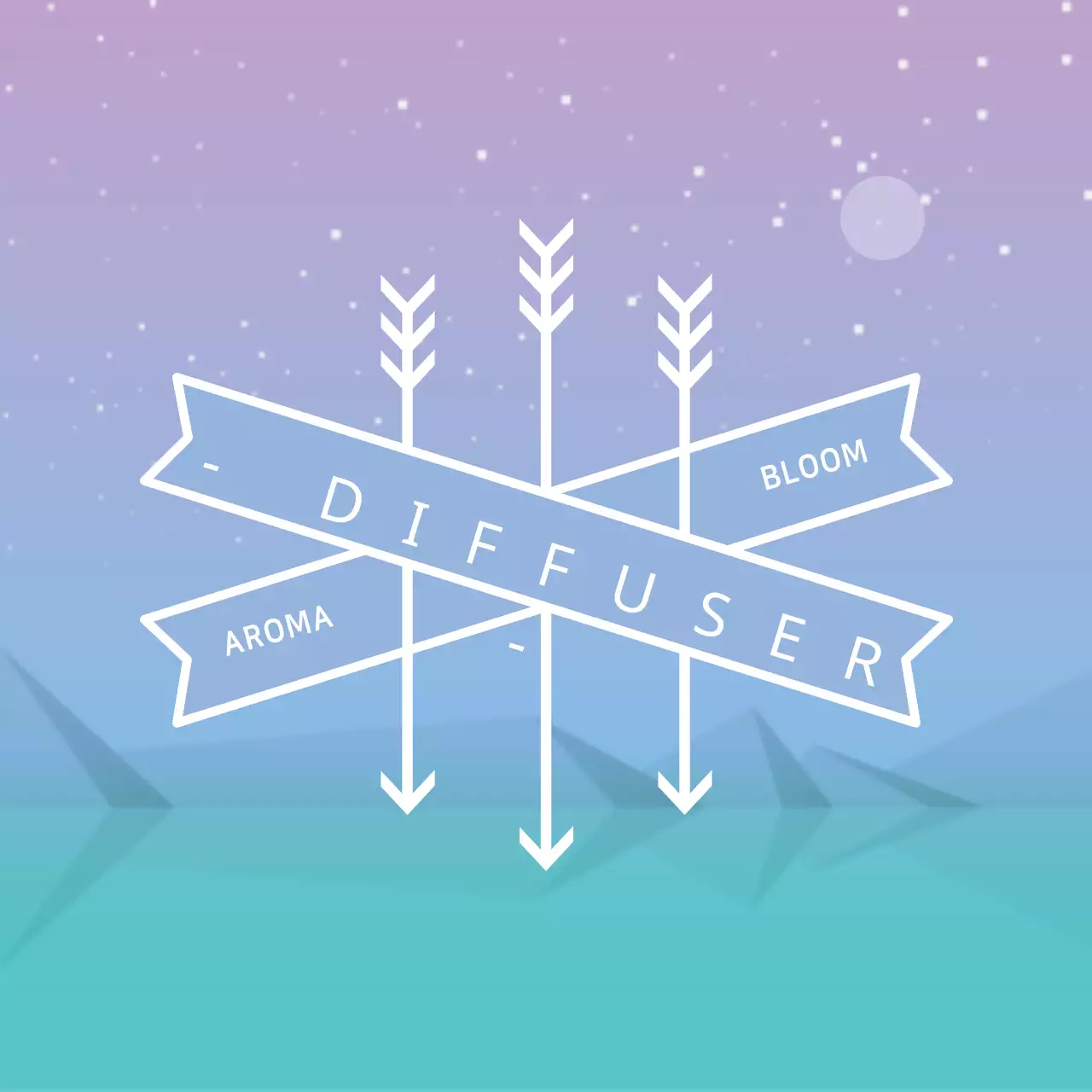 Banner quảng cáo Purple Minimal Aroma