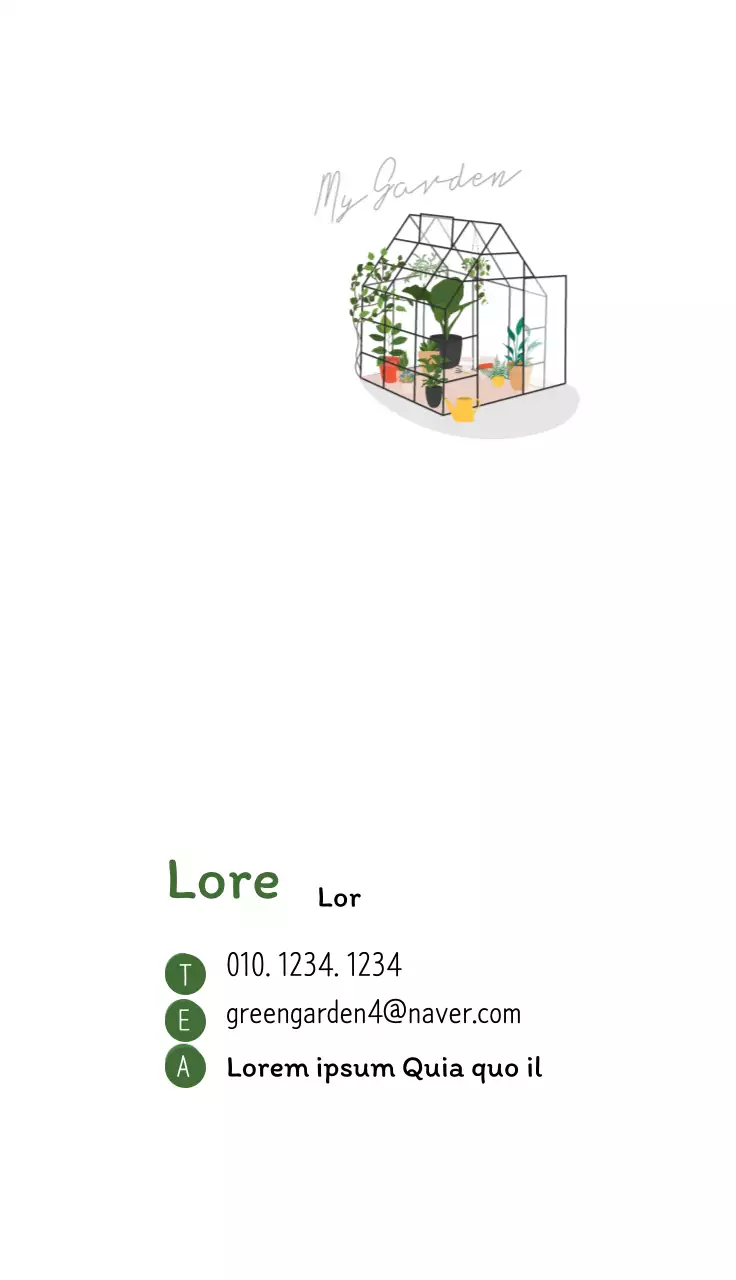 verde blanco ilustración limpio café jardín botánico