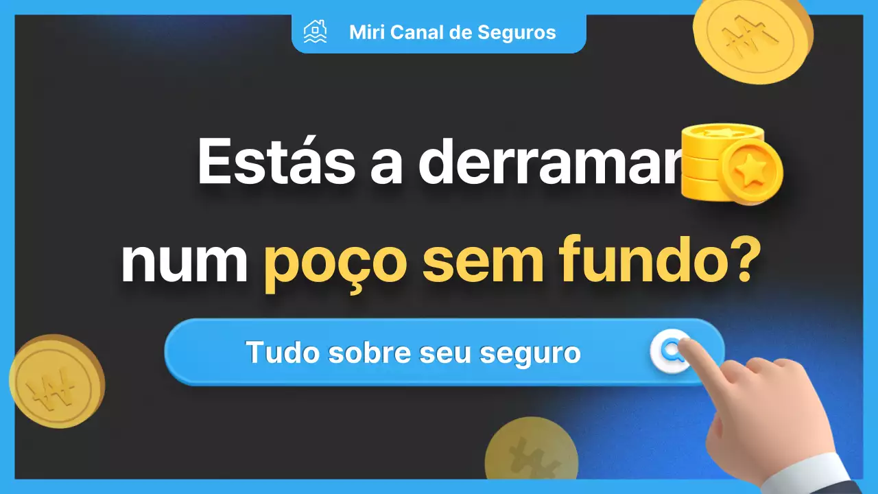Informações sobre o prémio de seguro destacadas a azul