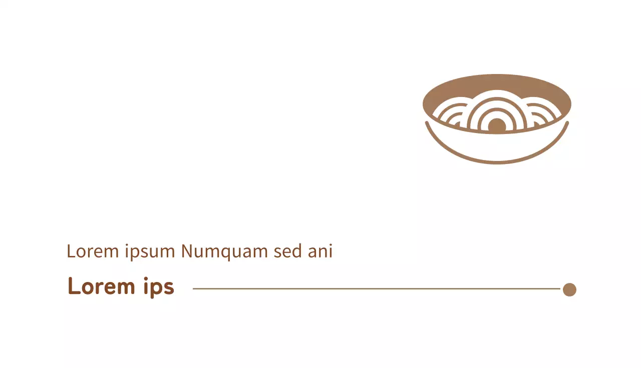 Icono marrón Restaurante sencillo Tarjeta de visita Kalnoodle