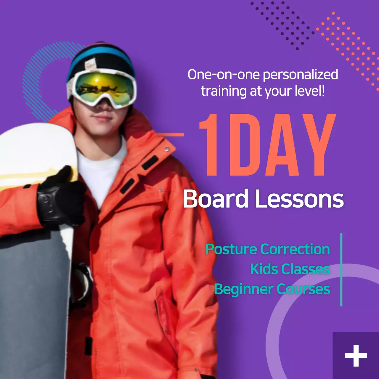 Blue Trendy Winter Promotion Instagram Post