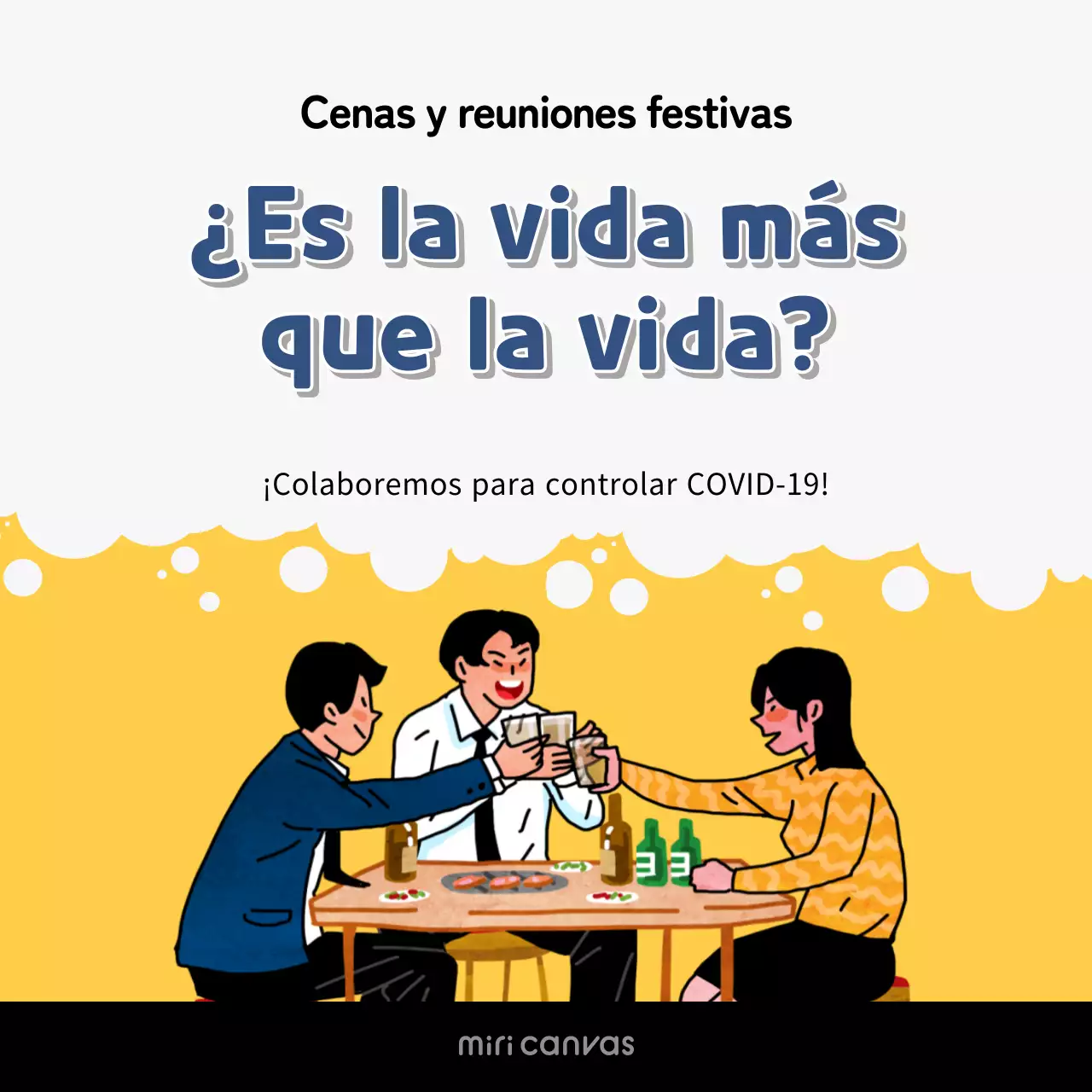 Evite las reuniones navideñas de Corona en las plazas blancas y amarillas de las redes sociales