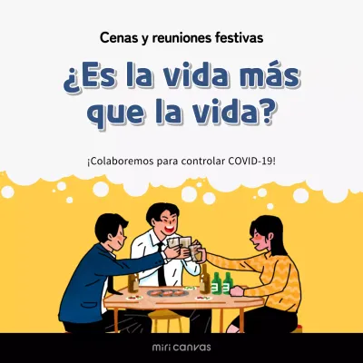 Evite las reuniones navideñas de Corona en las plazas blancas y amarillas de las redes sociales