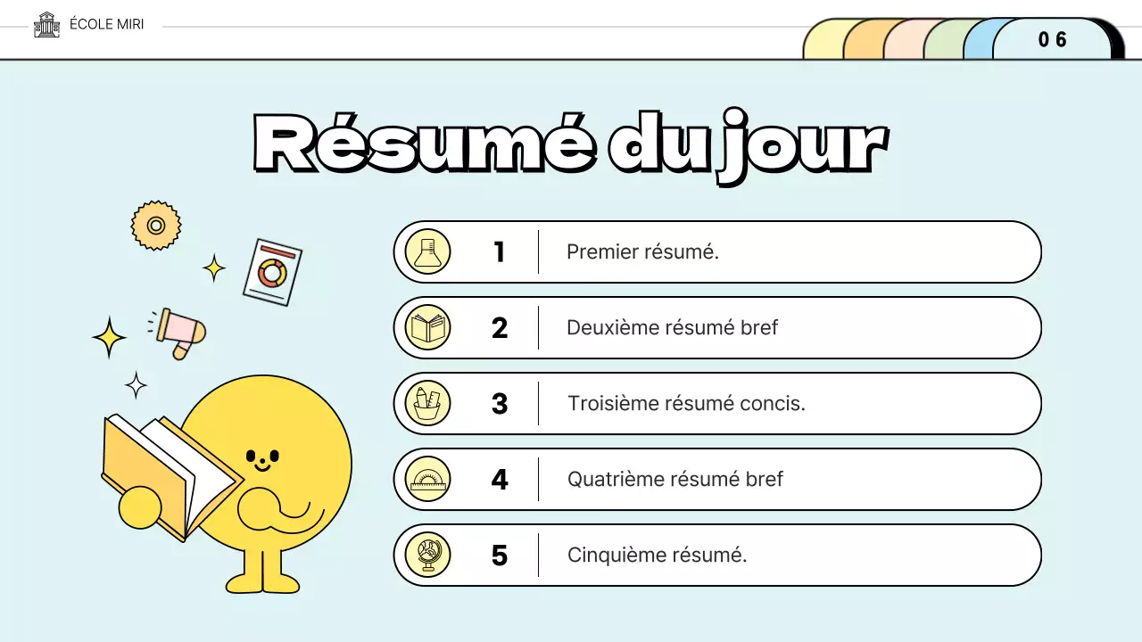 Mignons dépliants aux couleurs pastelConvaincre le concept d'éducation scolaire