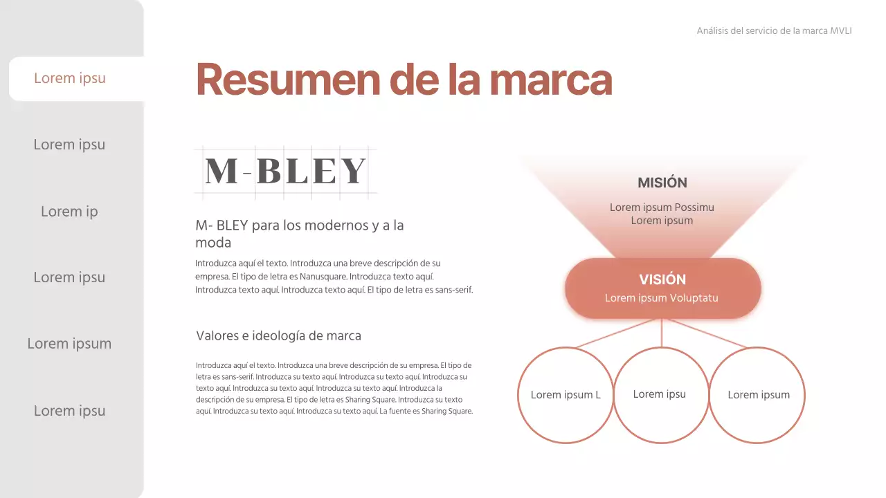 Informe de consultoría limpio degradado rosa-beige