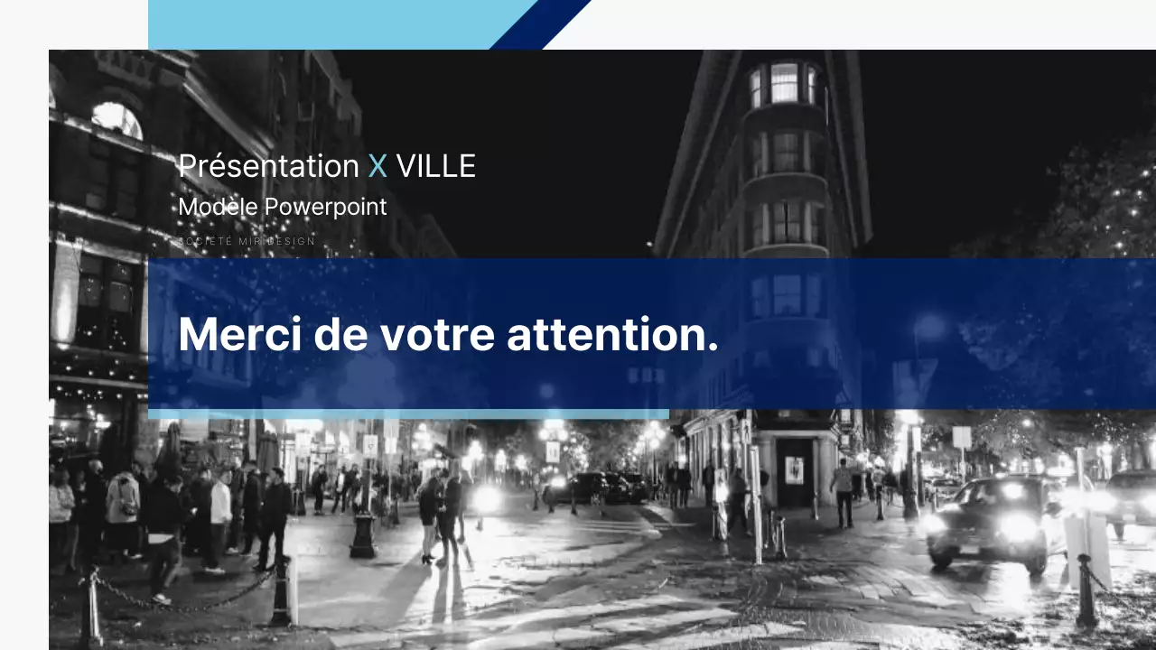 Modèle de ville en noir et blanc