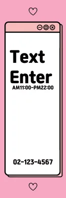 Banner promocional de telefone minimalista rosa