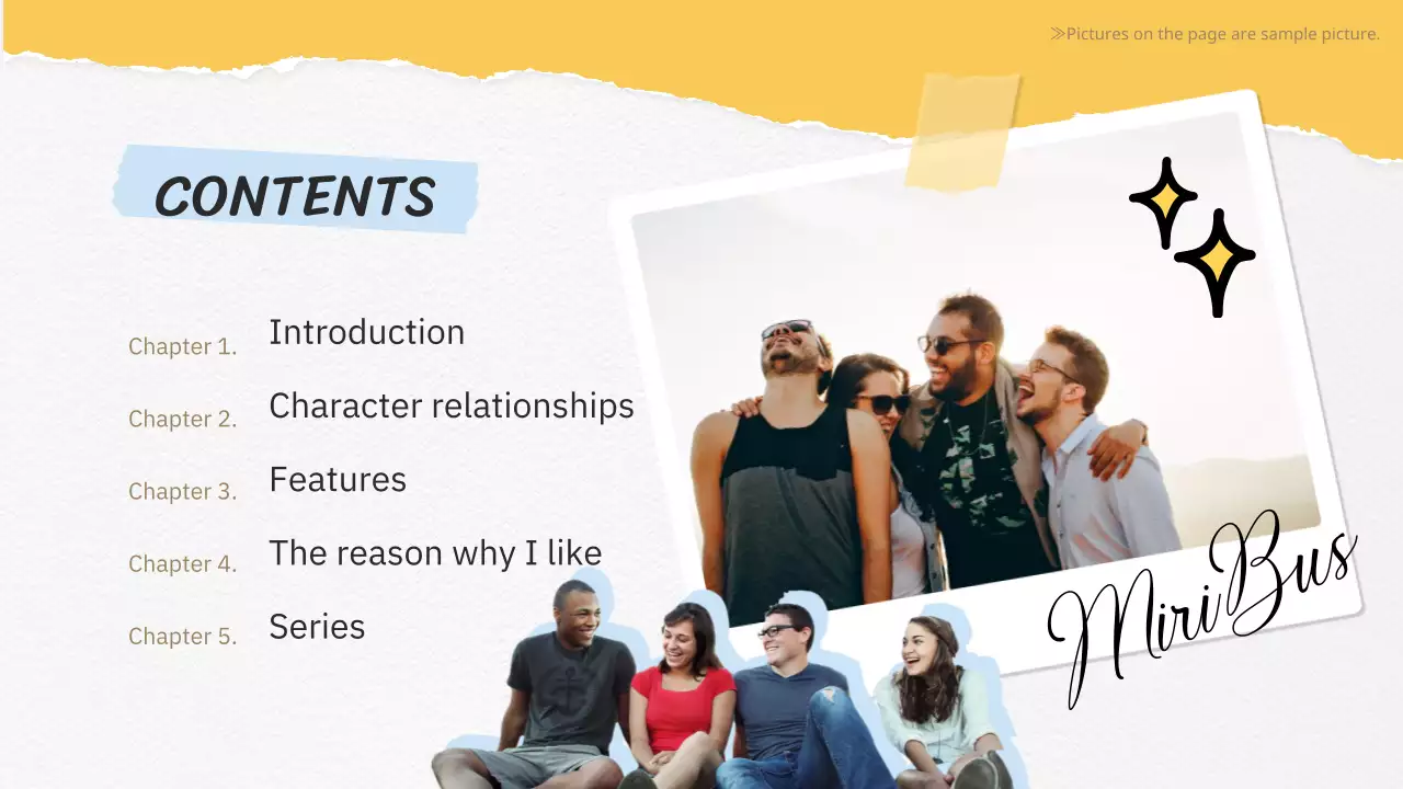 옐로우 플레이풀 드라마 발표 프리젠테이션