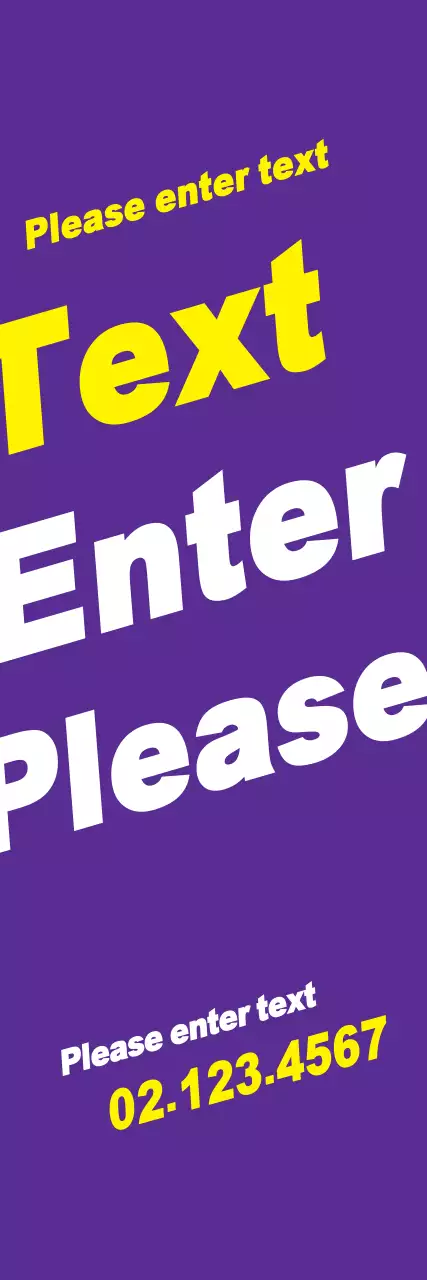 Banner de aviso de registro em negrito roxo