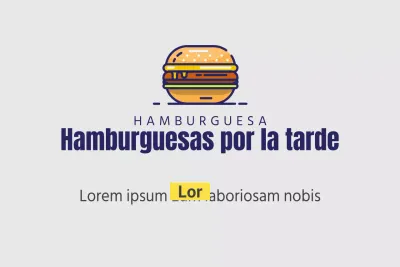 Hamburguesa de la tarde