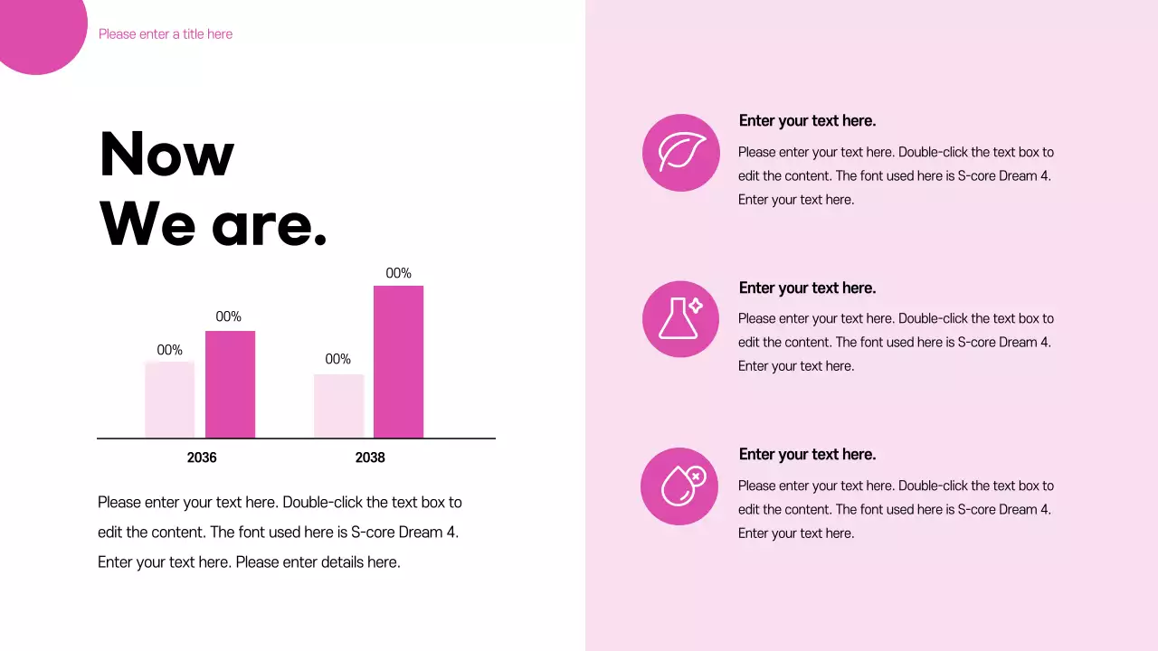 Pink Modern Business Presentation Infographic