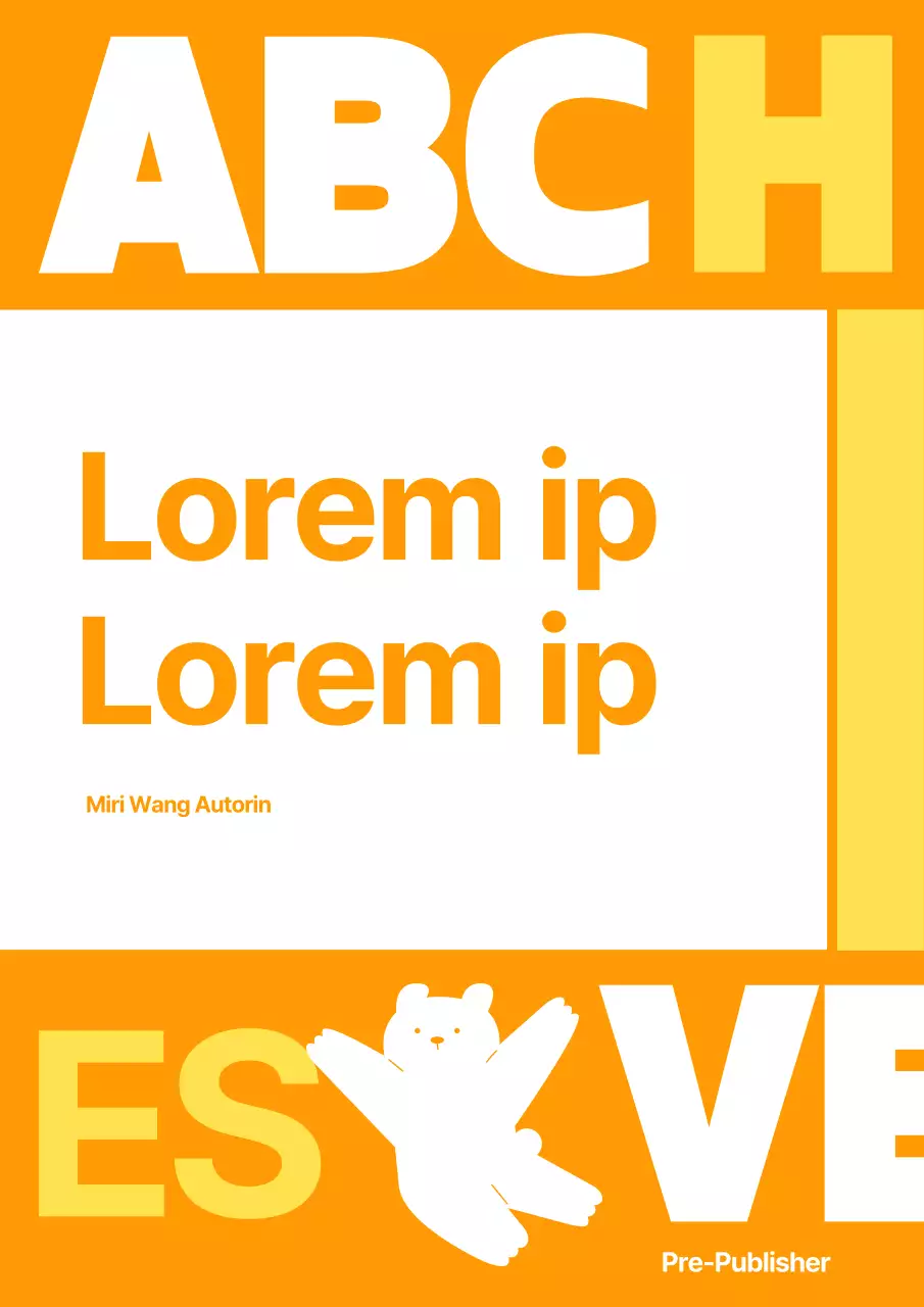 Eine kitschige orange-gelbe Hülle für den Englischunterricht