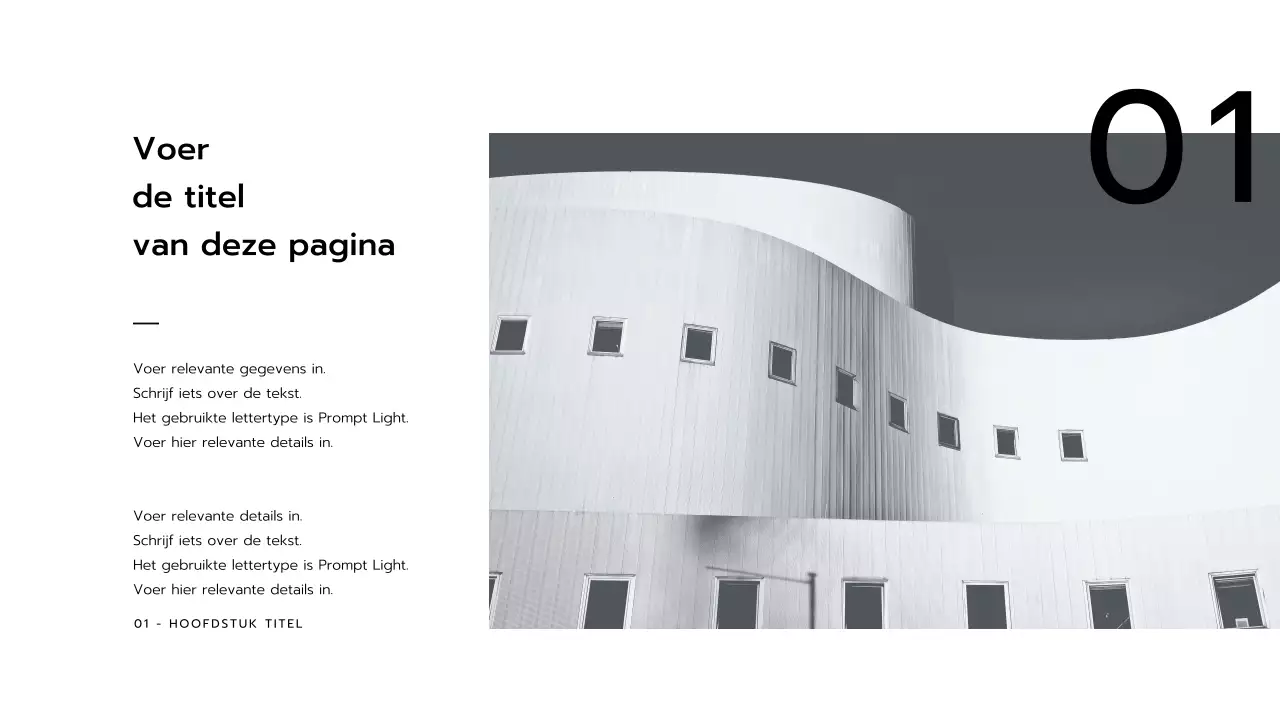 Zwart-wit presentaties