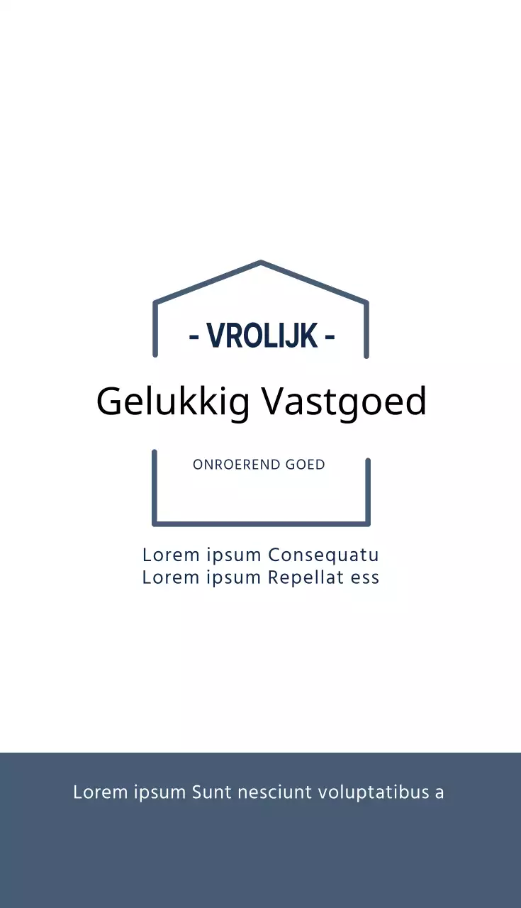 Marine wit illustratie logo onroerend goed visitekaartje