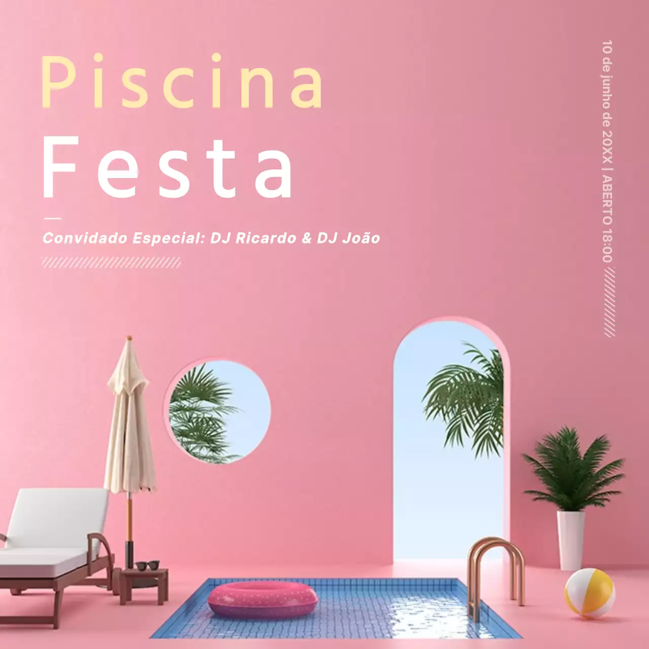 Festa na piscina
