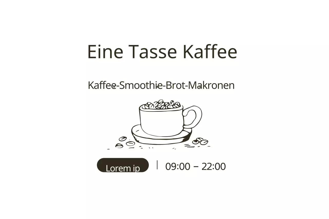 Eine Tasse Kaffee