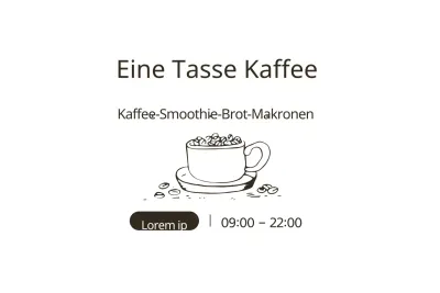 Eine Tasse Kaffee