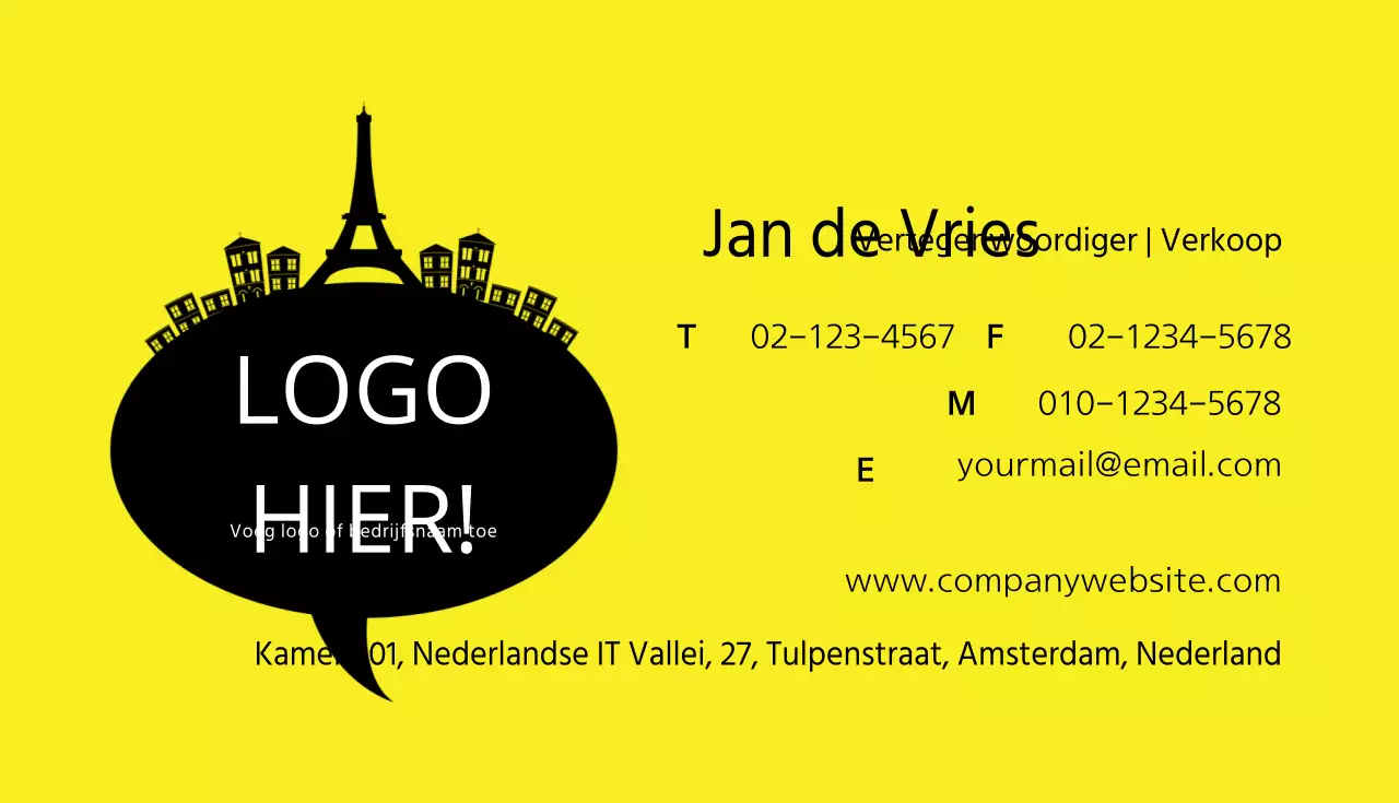 Geïllustreerde visitekaartjes