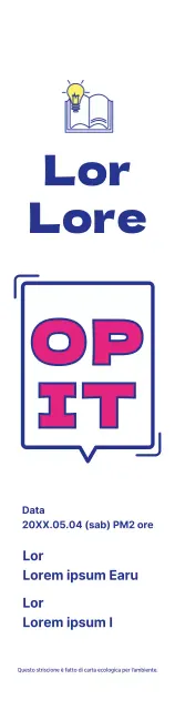 Annuncio dell'apertura di una biblioteca con un semplice concetto di testo a bolle in blu navy e viola