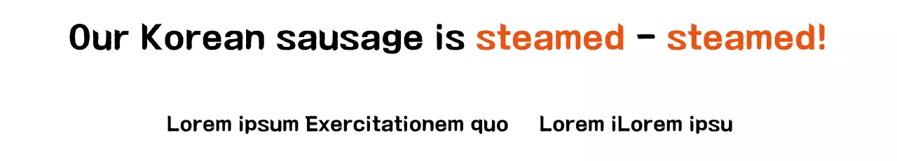 Banner promocional de salsicha simples laranja