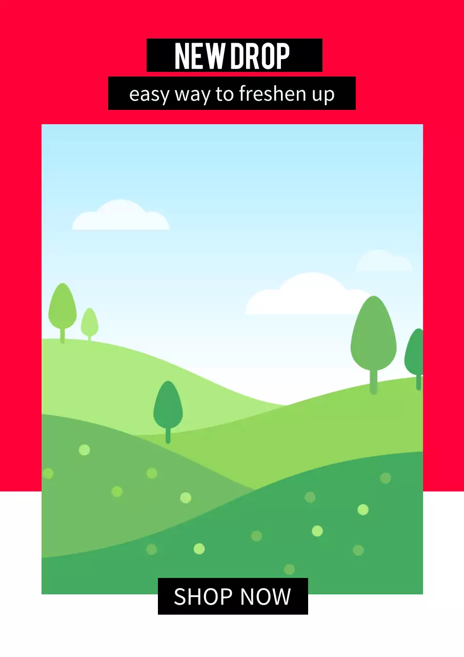 Green Simple Sale Promotion Poster