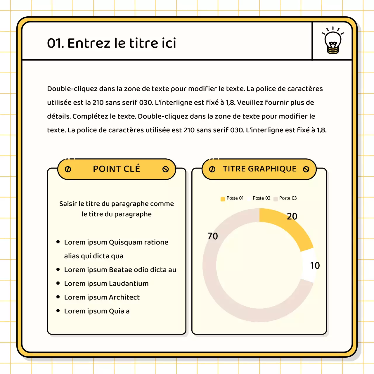 Kit de présentation de base en jaune et chartreuse