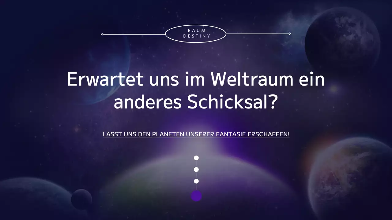 Erkundung des Universums, der Planeten und der Erde in Lila und Schwarz