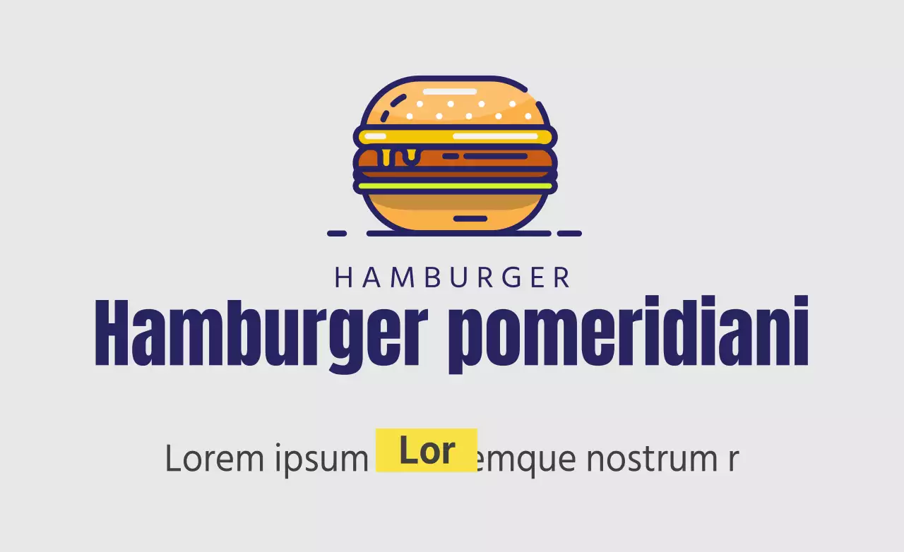 Hamburger pomeridiano