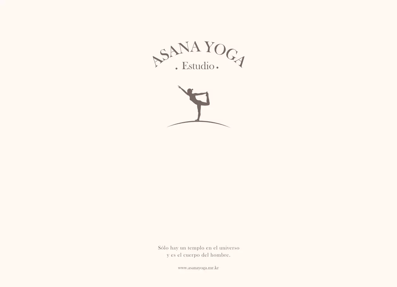 Material promocional de yoga con un diseño relajante y emocional