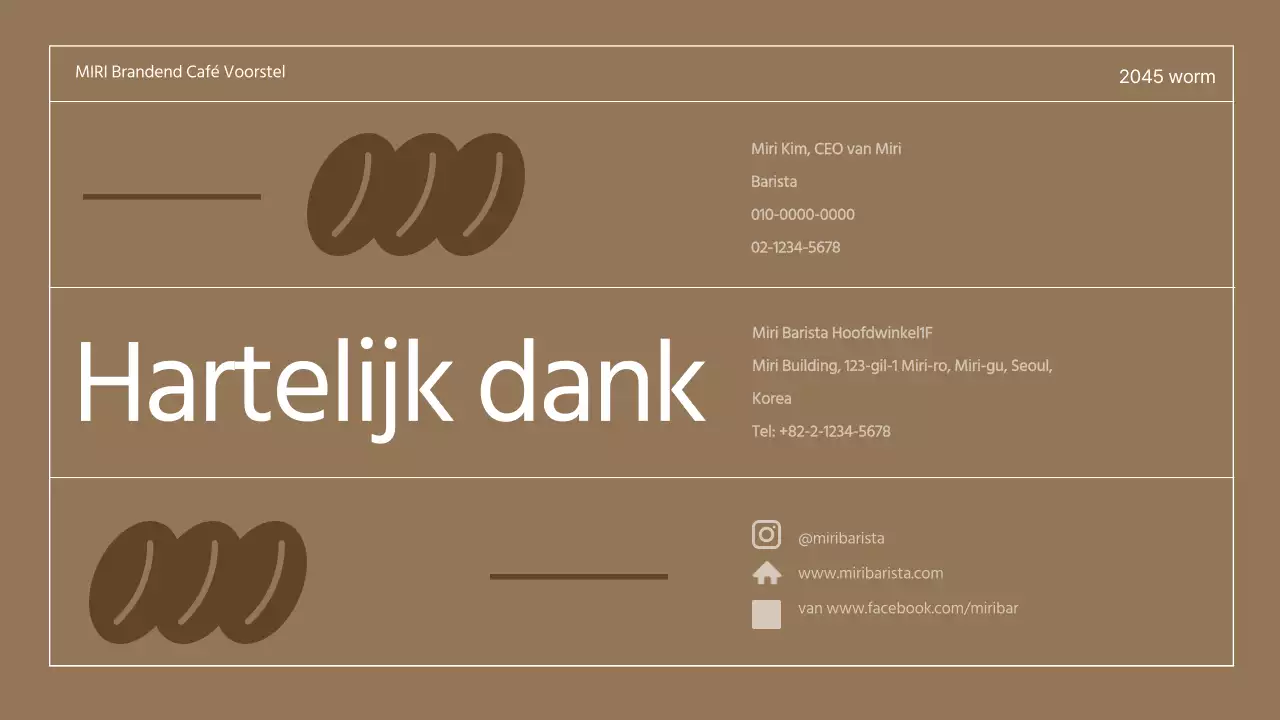 Bruin 3D Illustratie Retro Concept Café Voorstel voor een Café