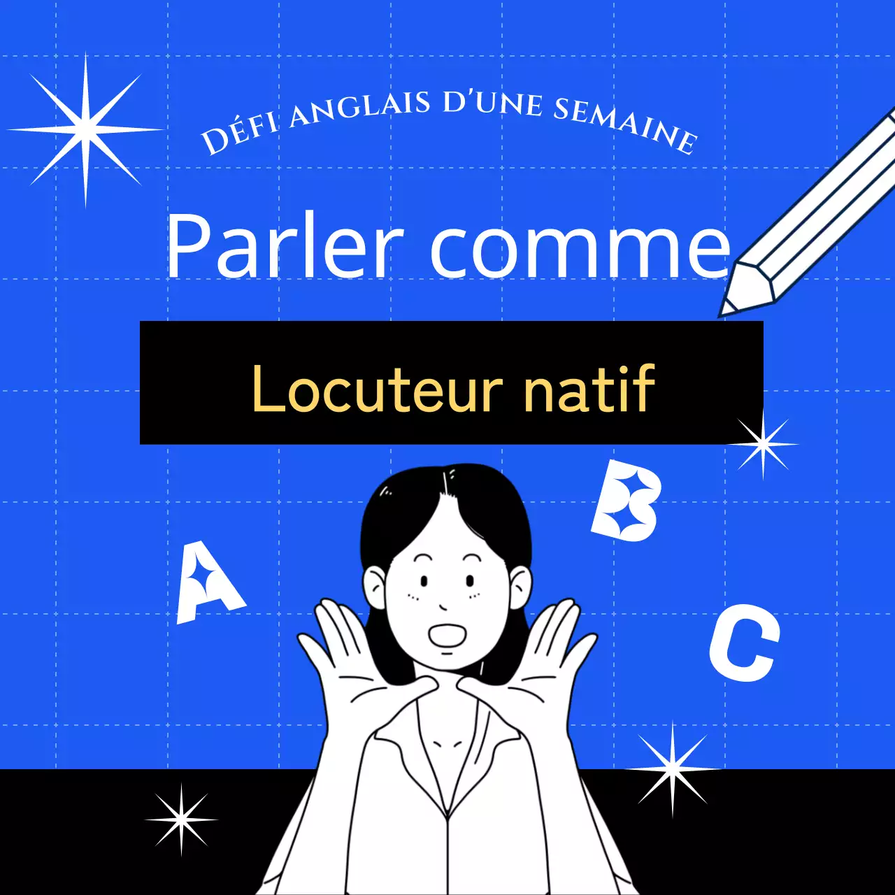 Défi d'apprentissage de l'anglais sur le thème du bleu