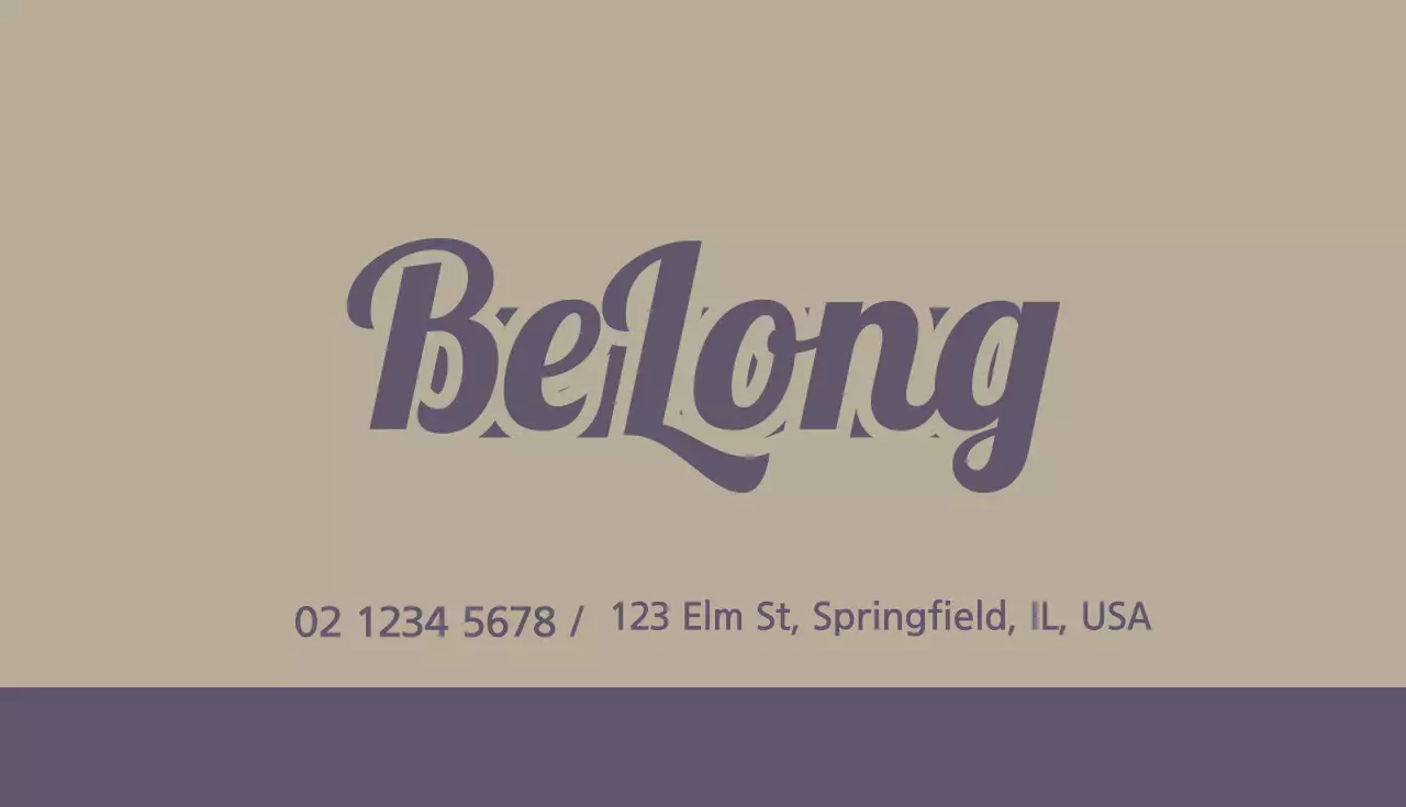 Beige Modern Loyalty Promotion Business Card