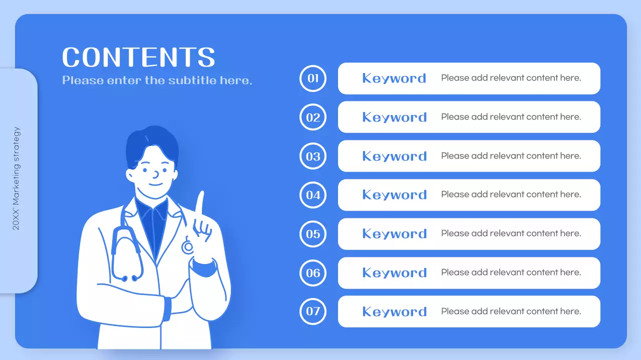 Bài thuyết trình về Kế hoạch tiếp thị bệnh viện chuyên nghiệp Blue