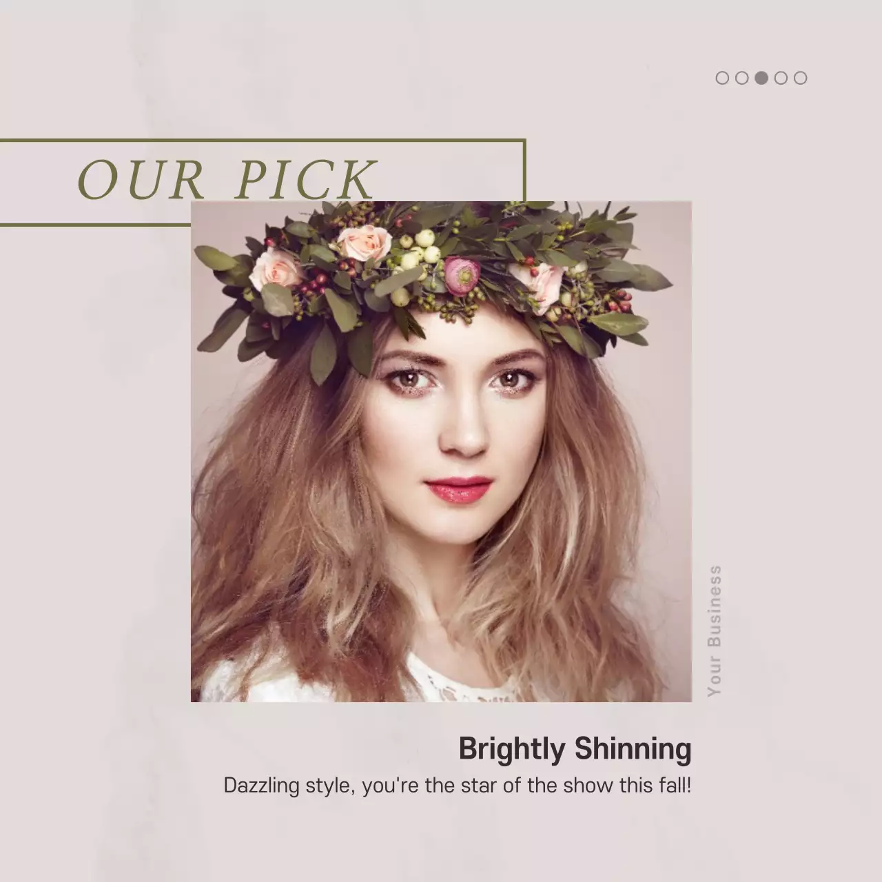 Beige Minimalist Hair Promotion Instagram Carousel