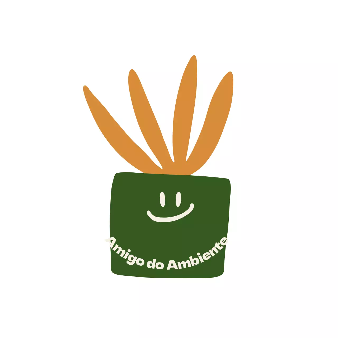 Guia de produtos vegan ecológicos com ilustrações de conceito orgânico minimalista em laranja e verde