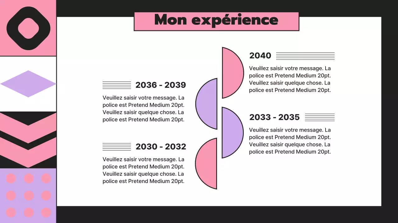 Portefeuille de compositeurs d'éléments géométriques rythmiques