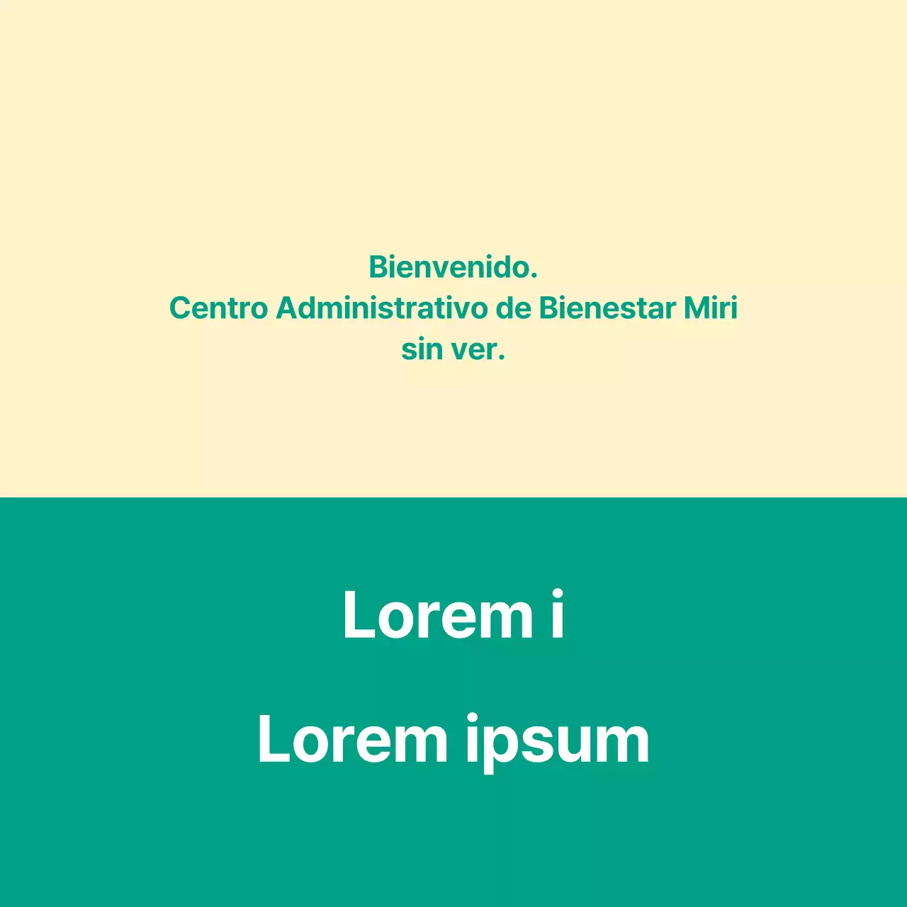 Un anuncio de servicio público tipo carta de bienvenida con un cartel de bienvenida.