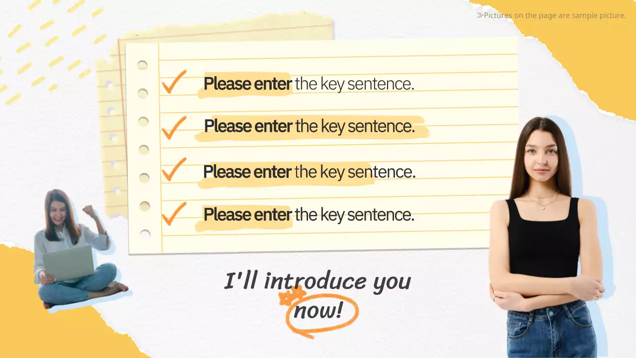 옐로우 플레이풀 드라마 발표 프리젠테이션