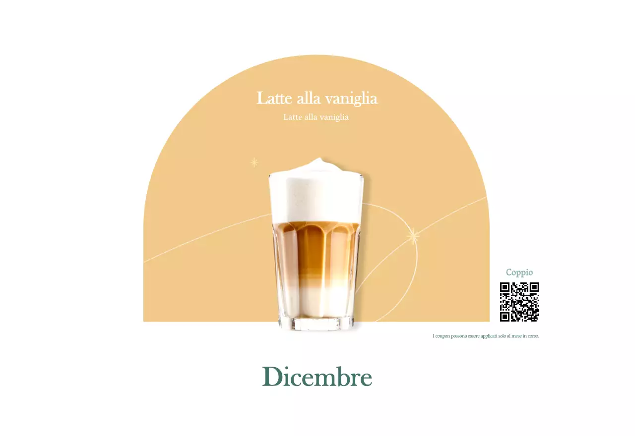 Calendario dei bar con i consigli per le bevande del mese