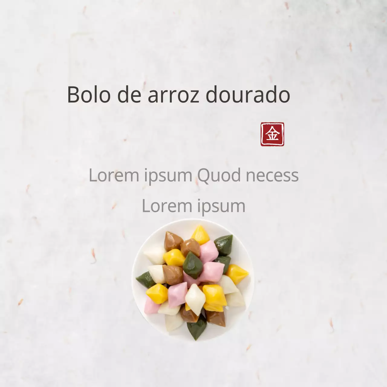 Bolo de arroz dourado
