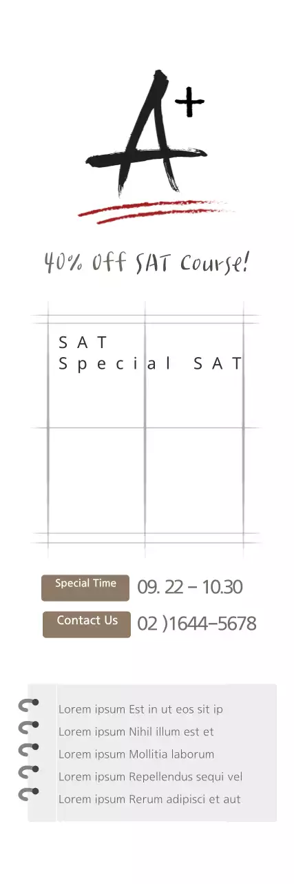 Banner promocional moderno branco Sat